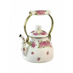 Чайник эмалированный Zeidan Roses Z-4503 2.6 л (белый)