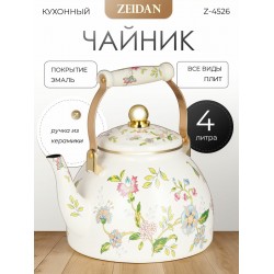 Чайник эмалированный Zeidan Z-4526 4 л (provence)