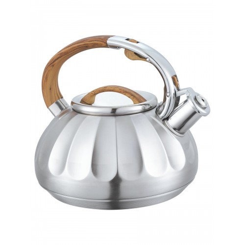 Чайник из нержавеющей стали Alberg AL-3066 3 л (серебристый/бежевый) 2