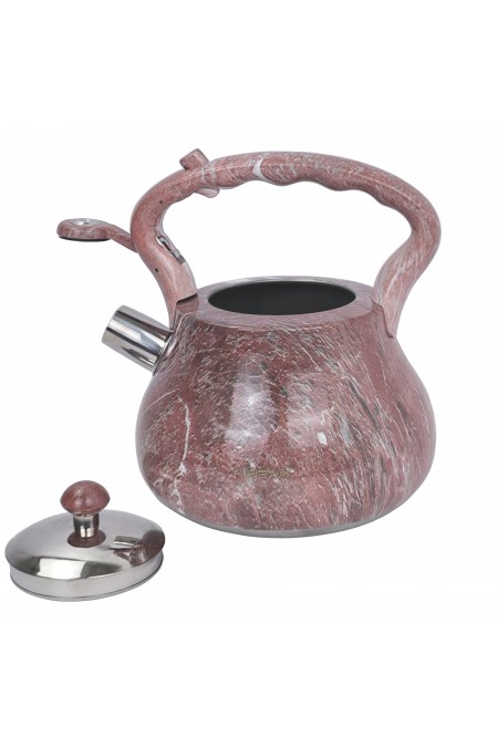 Чайник из нержавеющей стали Alberg AL-3069 2.6 л (бордовый) 2