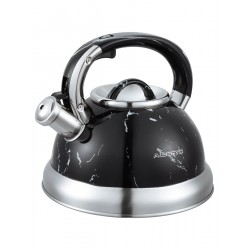 Чайник из нержавеющей стали Alberg AL-3070 3 л (черный/серебристый)
