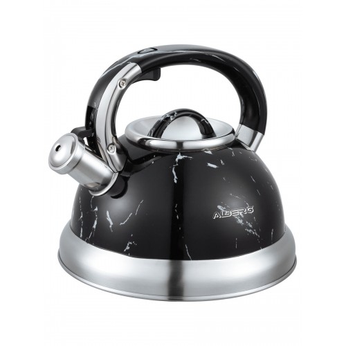 Чайник из нержавеющей стали Alberg AL-3070 3 л (черный/серебристый) 