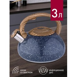Чайник из нержавеющей стали Alpenkok AK-514/1 3 л (серый гранит)