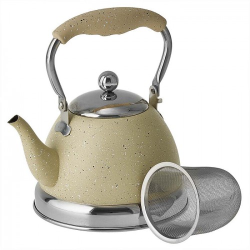 Чайник из нержавеющей стали Alpenkok AK-546 1 л (бежевый гранит) 1