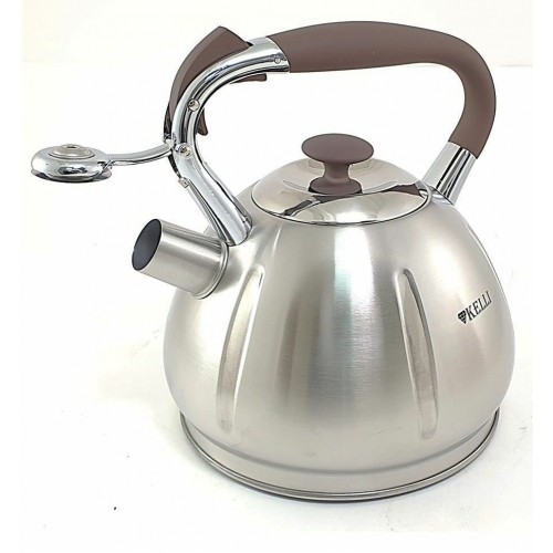 Чайник из нержавеющей стали Kelli KL-4317 3 л (серебристый) 5