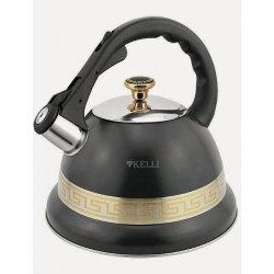 Чайник из нержавеющей стали Kelli KL-4356 3.5 л (черный)