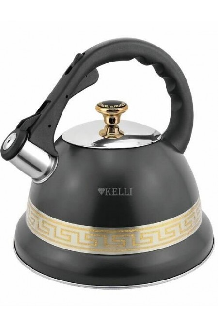 Чайник из нержавеющей стали Kelli KL-4356 3.5 л (черный) 