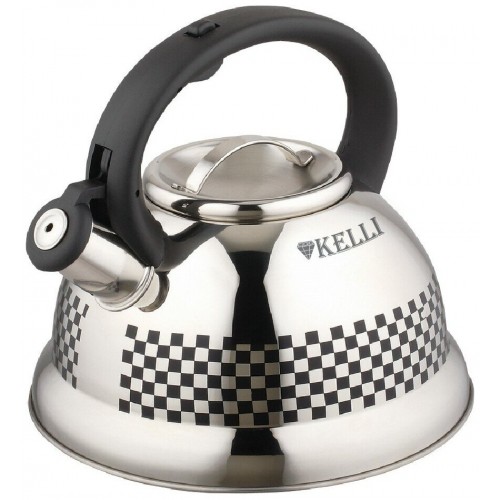 Чайник из нержавеющей стали Kelli KL-4502 3 л (серебристый) 7