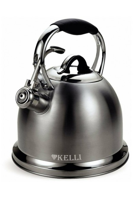 Чайник из нержавеющей стали Kelli KL-4523 3 л (черный) 