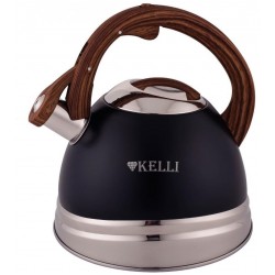 Чайник из нержавеющей стали Kelli KL-4527 3 л (черный)