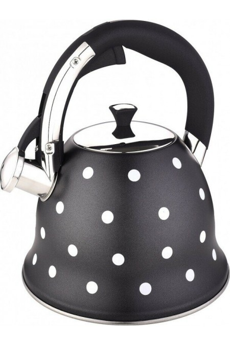 Чайник из нержавеющей стали Kelli KL-4528 3 л (черный) 