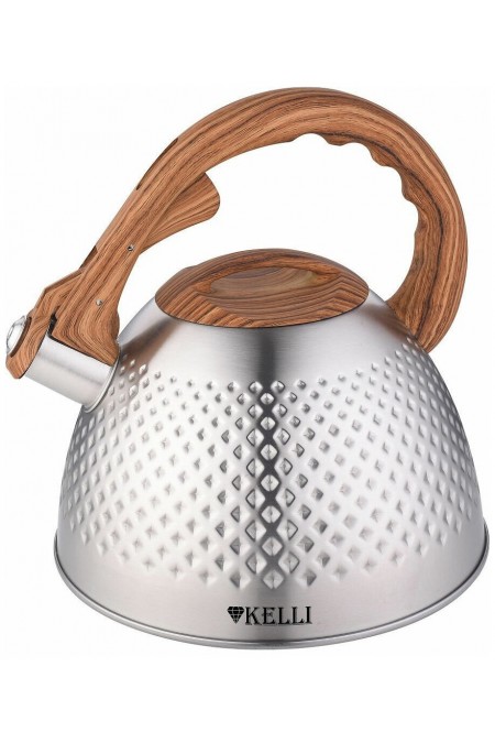 Чайник из нержавеющей стали Kelli KL-4532 3 л (серебристый) 