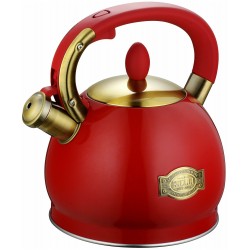 Чайник из нержавеющей стали Kelli KL-4556 3 л (красный)