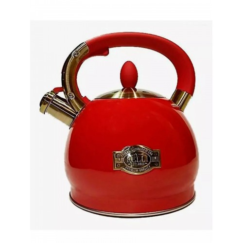 Чайник из нержавеющей стали Kelli KL-4556 3 л (красный) 1