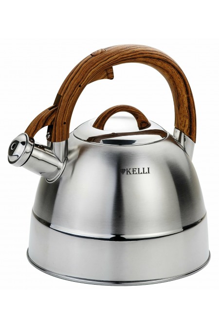 Чайник из нержавеющей стали Kelli KL-4567 3 л (серебристый) 