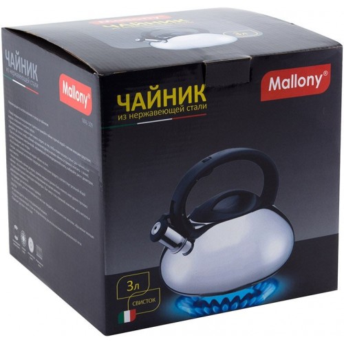 Чайник из нержавеющей стали Mallony 910071 3 л (серебристый) 2