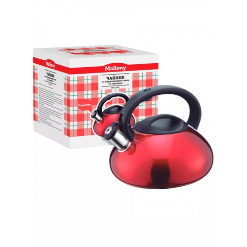 Чайник из нержавеющей стали Mallony 910093 3 л (красный) 3