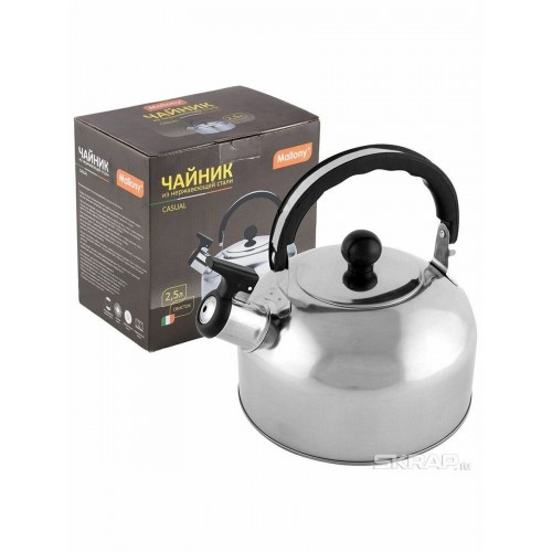Чайник из нержавеющей стали Mallony Casual 2.5 л (серебристый) 5