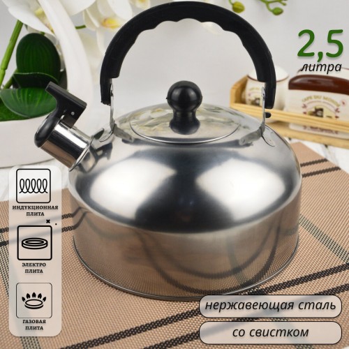 Чайник из нержавеющей стали Mallony Casual 2.5 л (серебристый) 7