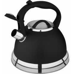 Чайник из нержавеющей стали Mallony Classico Stile 985622 3.5 л ручка с soft-touch (черный матовый)