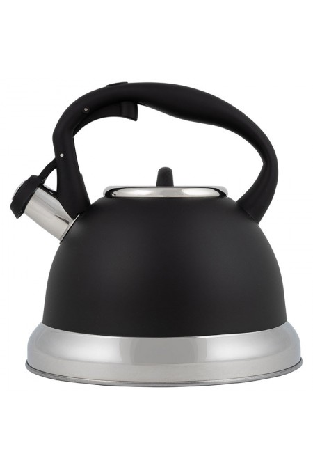Чайник из нержавеющей стали Mallony Classico Stile 985622 3.5 л ручка с soft-touch (черный матовый) 1
