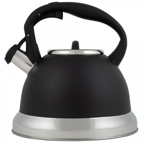 Чайник из нержавеющей стали Mallony Classico Stile 985622 3.5 л ручка с soft-touch (черный матовый) 3