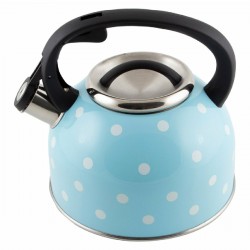 Чайник из нержавеющей стали Mallony Maestria 005175 2.5 л (голубой в белый горошек)