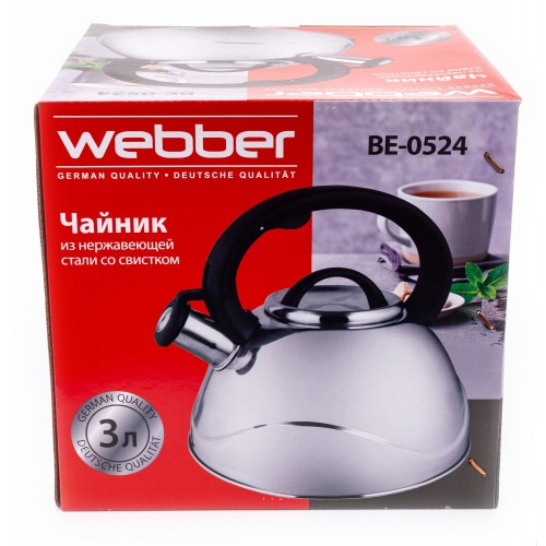 Чайник из нержавеющей стали Webber BE-0524 3 л (серебристый) 6