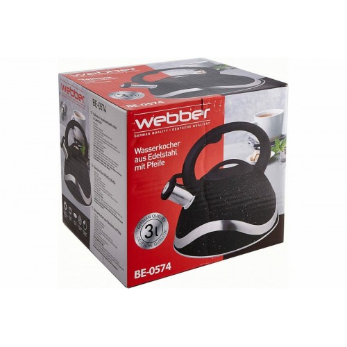 Чайник из нержавеющей стали Webber BE-0574 3 л (черный) 7