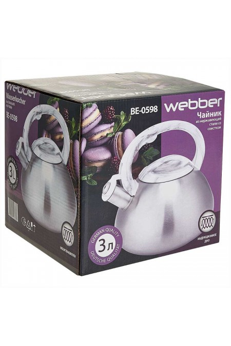 Чайник из нержавеющей стали Webber BE-0598 3 л (серебристый) 6