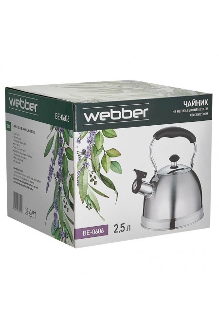 Чайник из нержавеющей стали Webber BE-0606 2.5 л (серебристый) 6