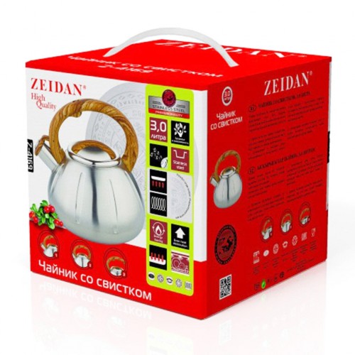 Чайник из нержавеющей стали Zeidan Z-4169 3 л (серебристый) 7