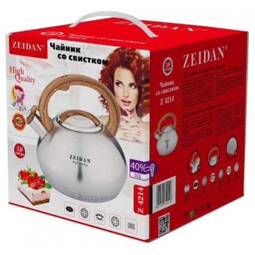 Чайник из нержавеющей стали Zeidan Z-4214 3 л (серебристый) 6