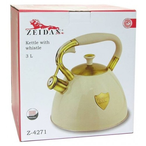 Чайник из нержавеющей стали Zeidan Z-4271 3 л (бежевый) 1