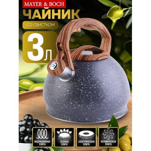 Чайник из нержавеющей стали Zeidan Z-4519 3 л (серебристый) 2