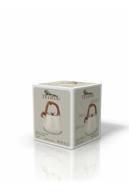 Чайник из нержавеющей стали Zeidan Z-4553 3 л (слоновая кость) 2