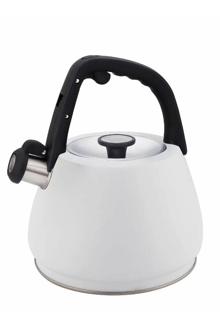 Чайник из нержавеющей стали Zeidan Z-4554 3 л (белый) 