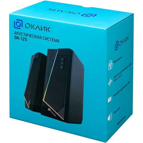 Компьютерная акустика Oklick OK-125 (черный) 14