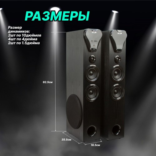 Акустическая система Eltronic 10 (20-80 Home Sound) (черный) 7