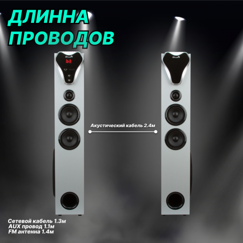 Акустическая система Eltronic 10 (20-80 Home Sound) (серебристый) 6
