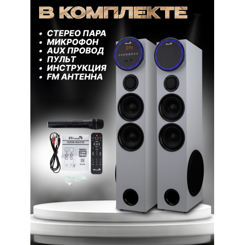 Акустическая система Eltronic 10 30-35 Home Sound (серебристый) 6