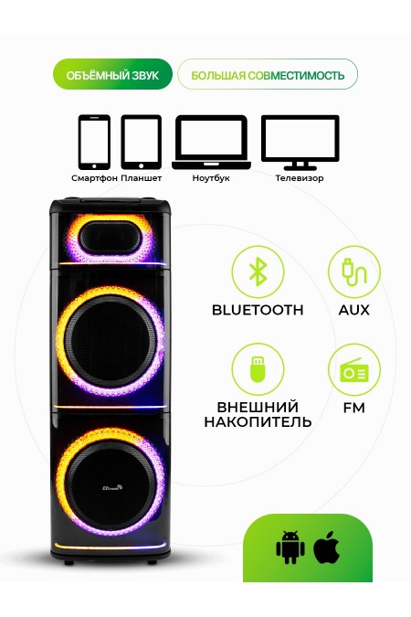 Акустическая система ELTRONIC 12 (20-21) Diamond Box 2500 (черный) 4