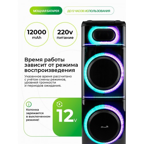 Акустическая система ELTRONIC 12 (20-21) Diamond Box 2500 (черный) 5