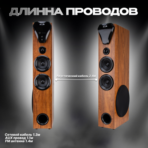 Акустическая система Eltronic 10 (20-80 Home Sound) (коричневый) 6