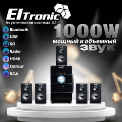 Акустическая система ELTRONIC 20-87 HOME SOUND (черный)