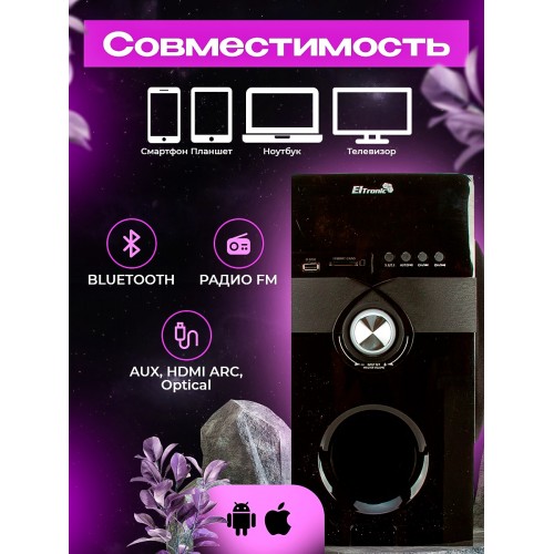 Акустическая система ELTRONIC 20-89 HOME SOUND (черный) 1