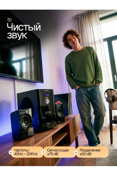 Акустическая система ELTRONIC 30-89 Home sound (черный) 1
