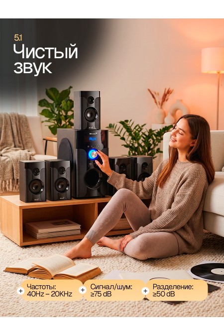 Акустическая система Eltronic 30-91 (черный) 2
