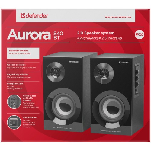 Компьютерная акустика Defender Aurora S40 BT (черный) 7