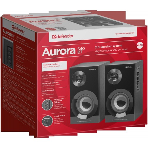 Компьютерная акустика Defender Aurora S40 BT (черный) 8